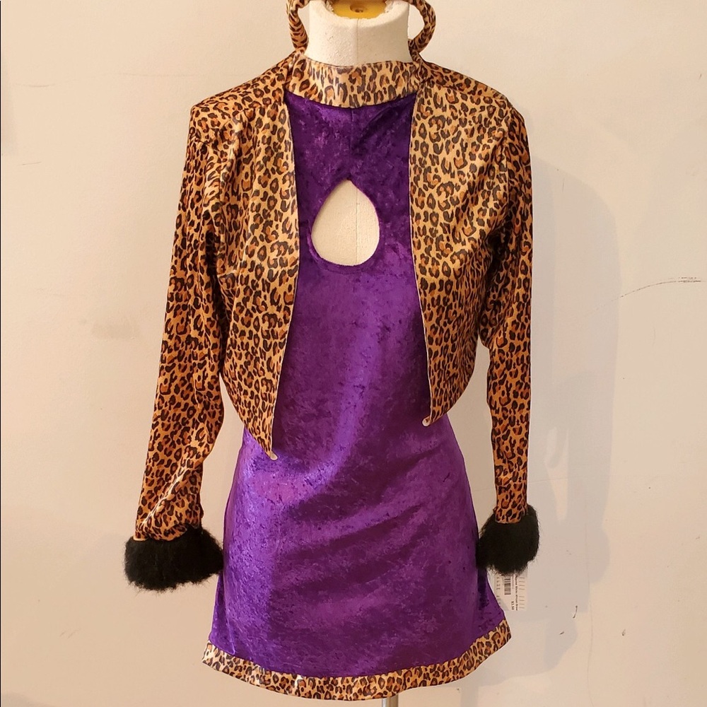 70's leopard dress costume theater Halloween